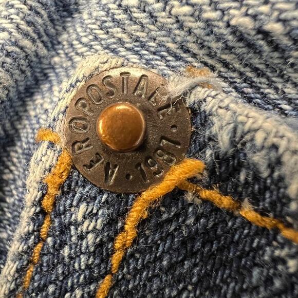 Rentrayage Upcycled Mid Rise Two Tone Patchwork Flare Jeans Size XS 26 Waist - Picture 9 of 15